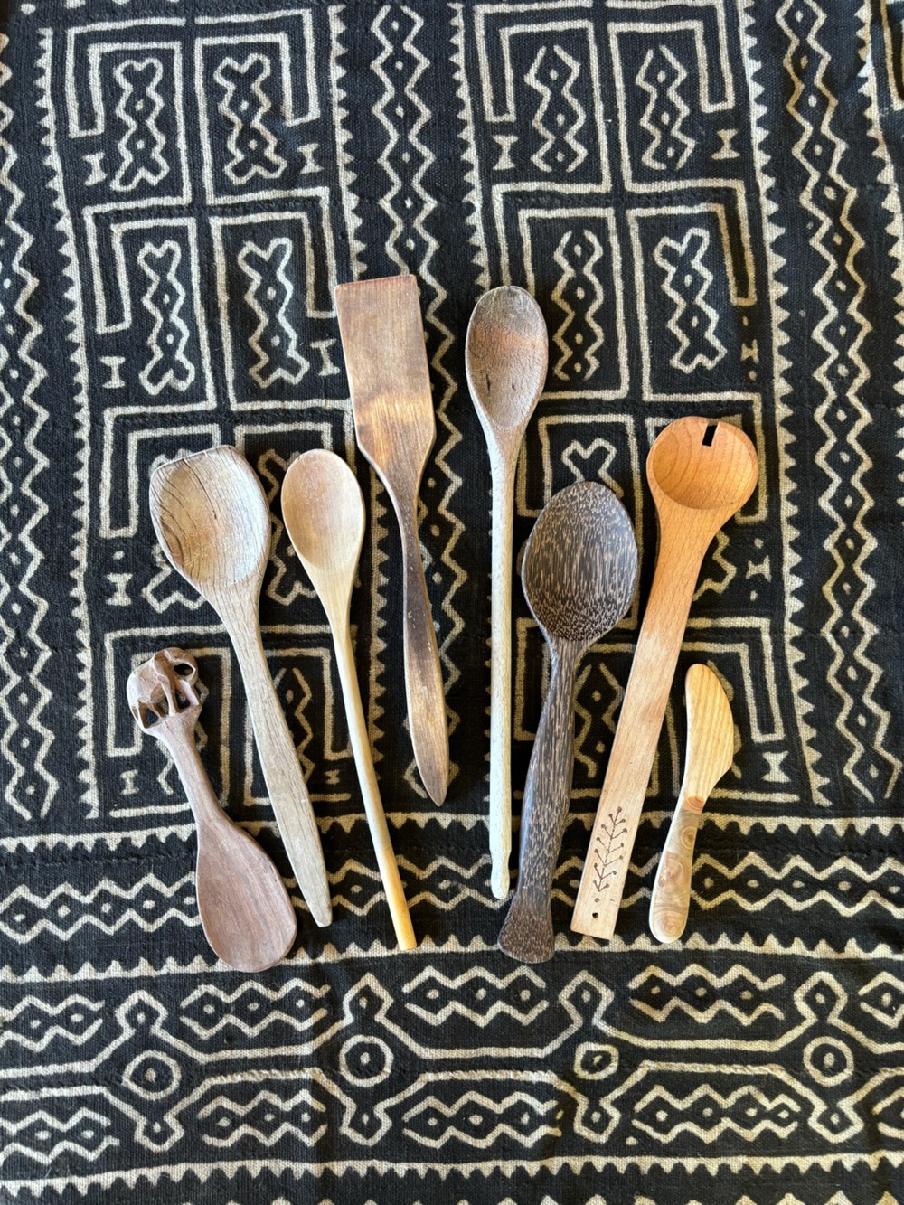 Vintage Rustic Wooden Utensils